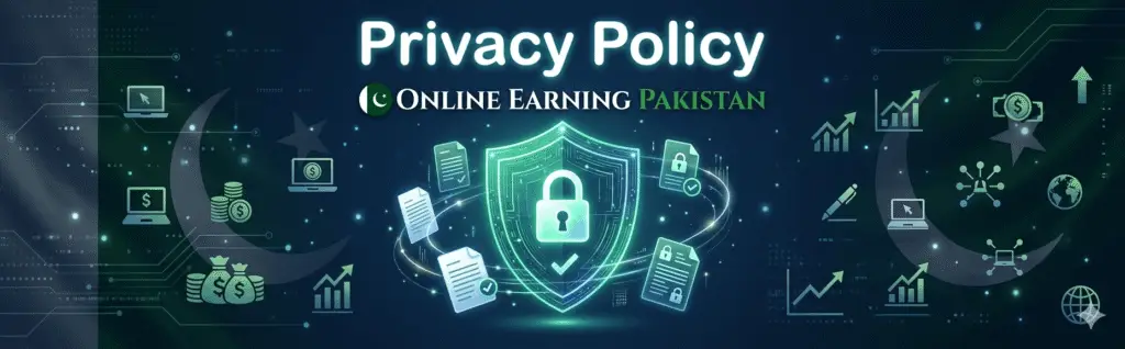 Privacy Policy Online Earning Pakistan data protection concept