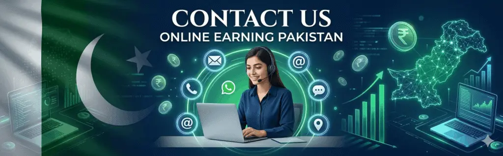 Contact us Online Earning Pakistan